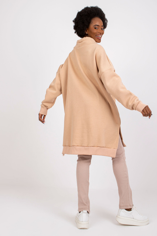 Smėlio spalvos megztinių tunika Martil Smėlio spalvos megztinių tunika Martil