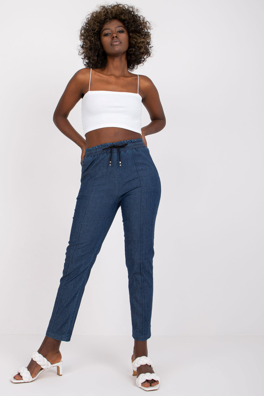 Tamsiai mėlynos kelnės su elastiniu... Tamsiai mėlynos kelnės su elastiniu...