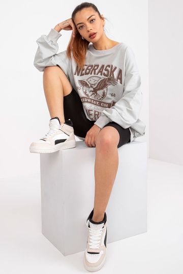 Pilkas oversized megztinis...