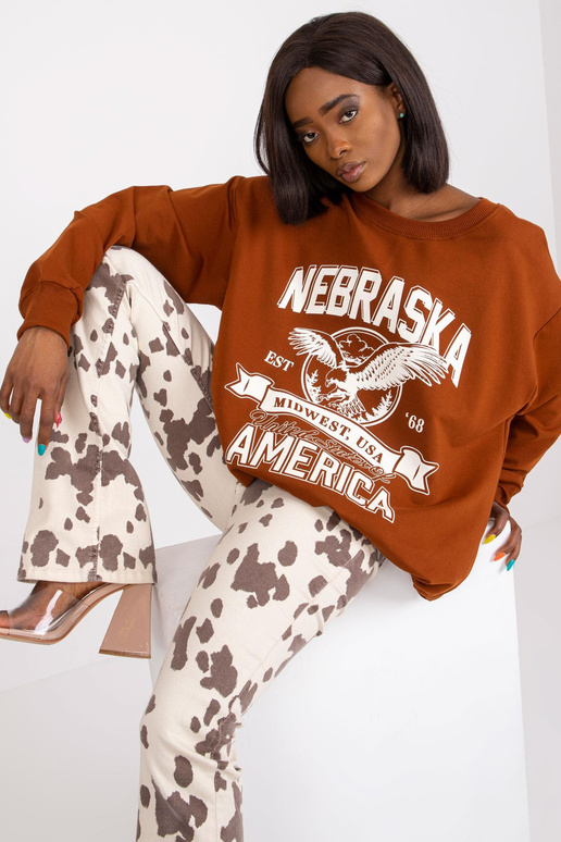 Rudas megztinis su kišenėmis Patricia Rudas megztinis su kišenėmis Patricia