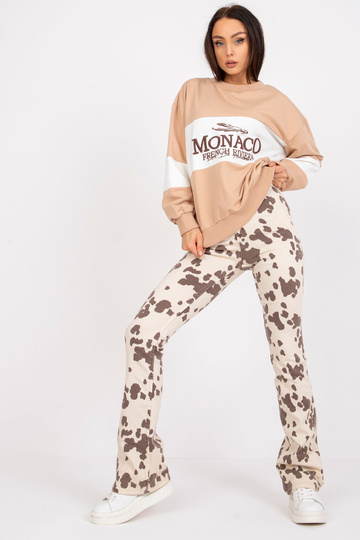 Smėlio spalvos megztinis su...