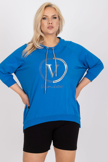 Tamsiai mėlyna plius dydžio...