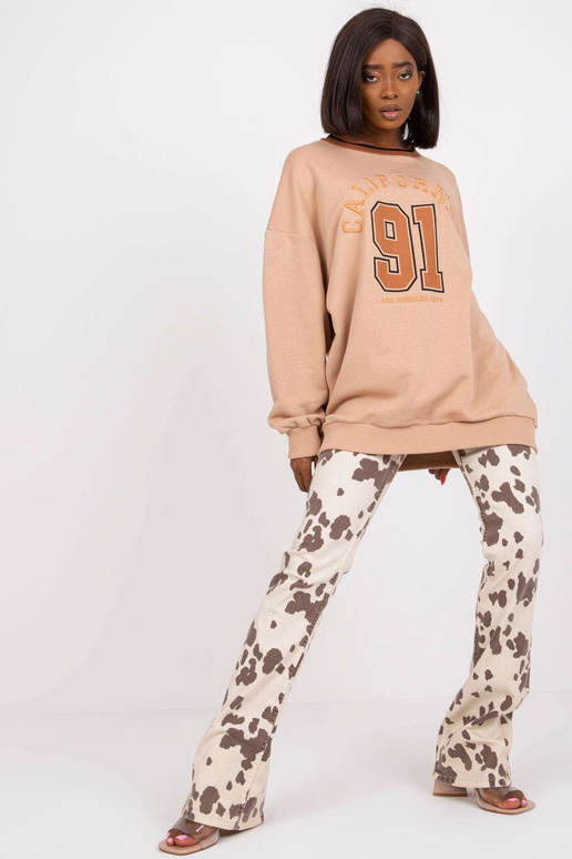 Smėlio spalvos ilgas megztinis be... Smėlio spalvos ilgas megztinis be...