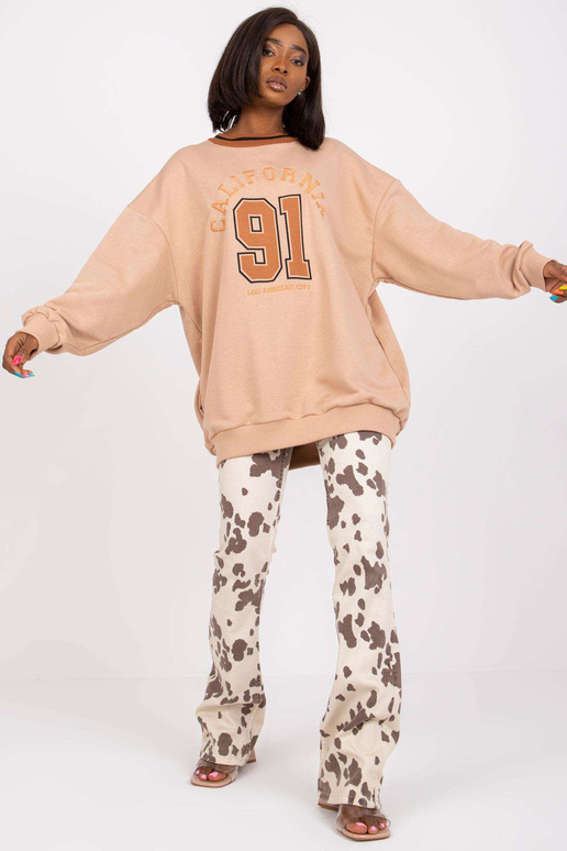 Smėlio spalvos ilgas megztinis be... Smėlio spalvos ilgas megztinis be...