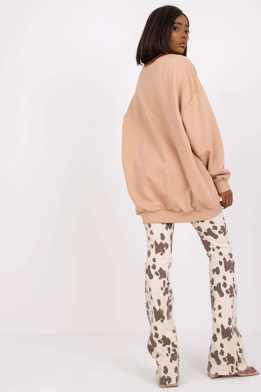 Smėlio spalvos ilgas megztinis be... Smėlio spalvos ilgas megztinis be...