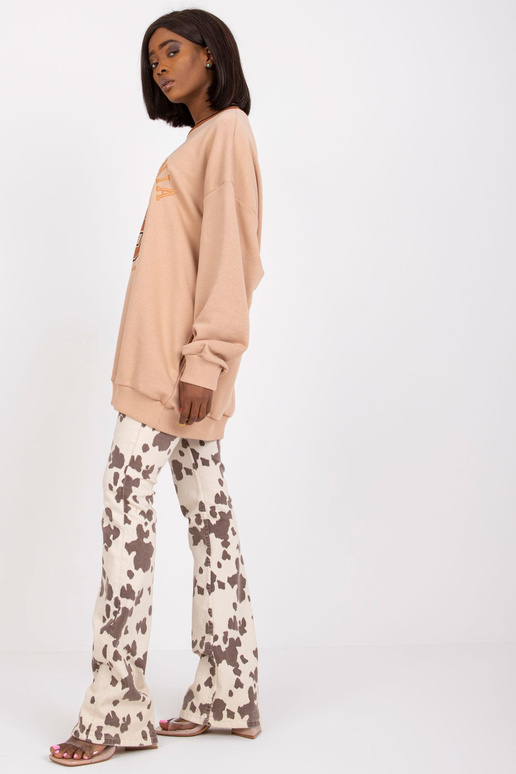 Smėlio spalvos ilgas megztinis be... Smėlio spalvos ilgas megztinis be...