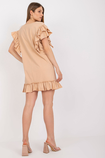 Smėlio spalvos mini suknelė...
