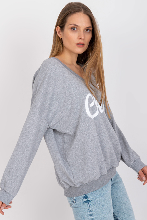 Pilka ir balta oversize džemperis su... Pilka ir balta oversize džemperis su...