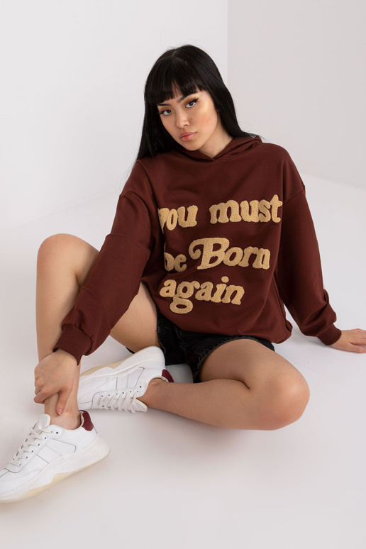 Rudi megztiniai su gobtuvu ir ilgomis... Rudi megztiniai su gobtuvu ir ilgomis...