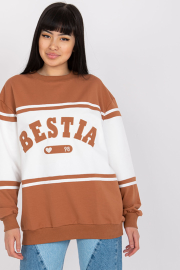 Rudas ir baltas megztinis...