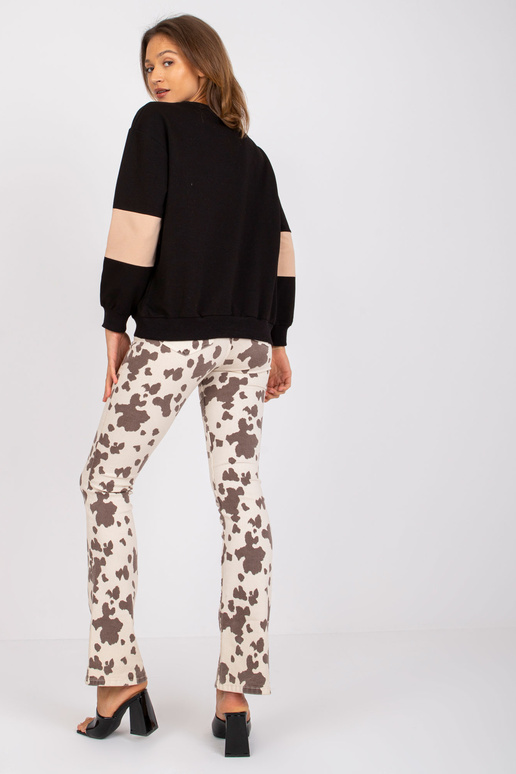 Juodas Bethany Cotton megztinis Juodas Bethany Cotton megztinis