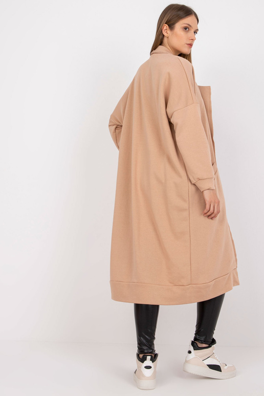 Smėlio spalvos megztinis ilgas, vieno...