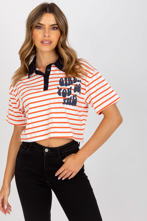 Balti ir oranžiniai trumpi polo... Balti ir oranžiniai trumpi polo...