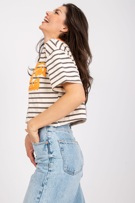 Smėlio spalvos pilki moteriški polo...