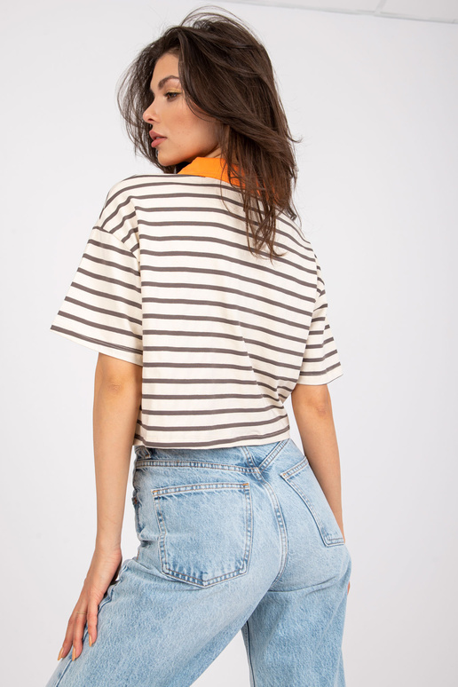 Smėlio spalvos pilki moteriški polo...