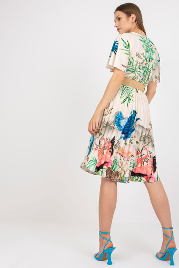 Smėlio spalvos midi suknelė... 2