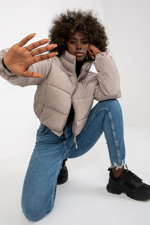 Šviesiai pilka dygsniuota žieminė...