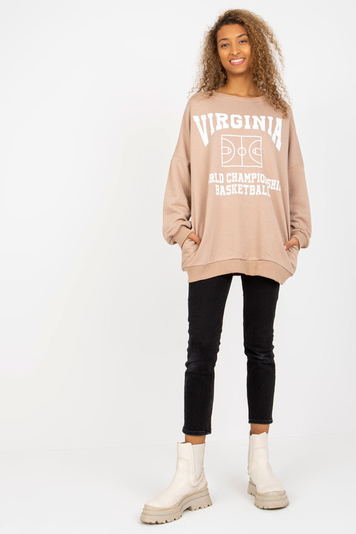 Smėlio spalvos palaidi moteriški...