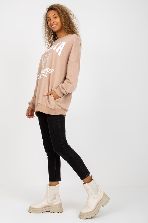 Smėlio spalvos palaidi moteriški...