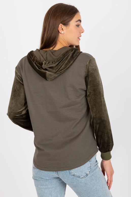 Chaki spalvos medvilninis megztinis...