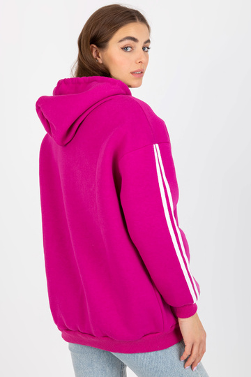 Fuksijos medvilninis džemperis