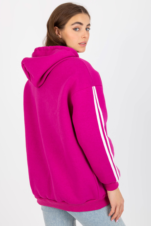 Fuksijos medvilninis džemperis Fuksijos medvilninis džemperis