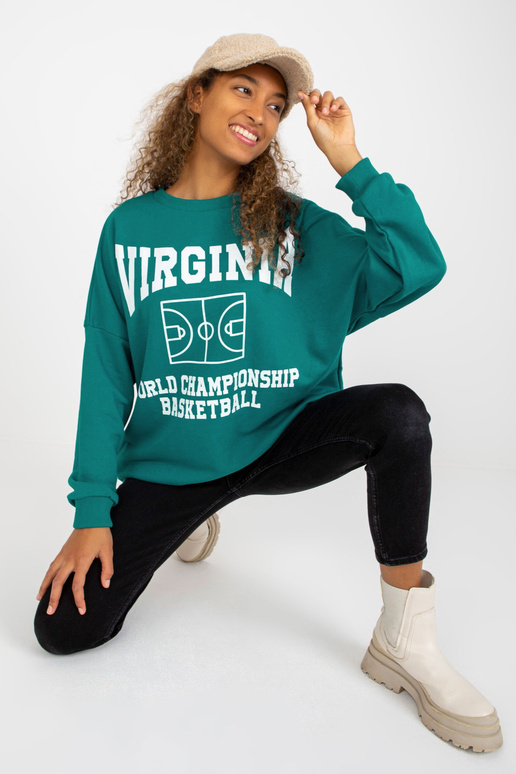 Laisvas jūrinis megztinis su raštu ir...