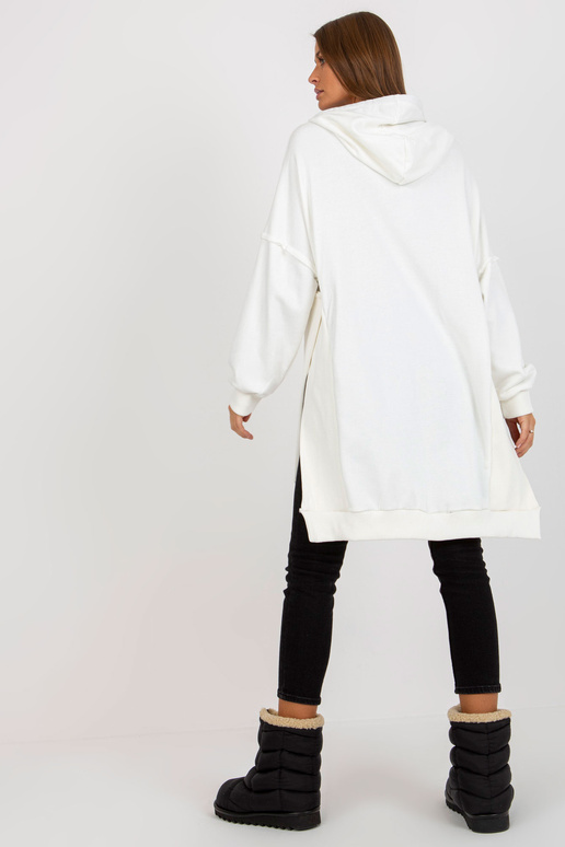 Ecru langes Oversize-džemperis su...