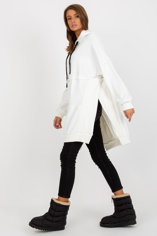 Ecru langes Oversize-džemperis su...