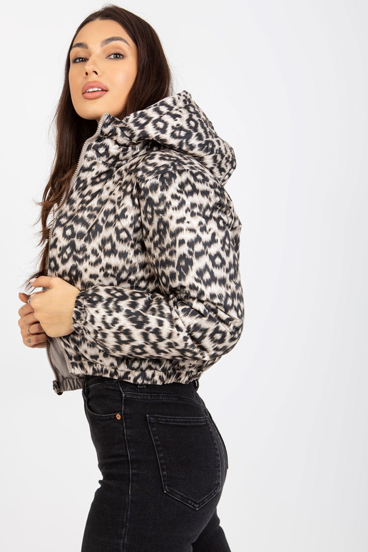 Beigefarbene doppelseitig gesteppte...