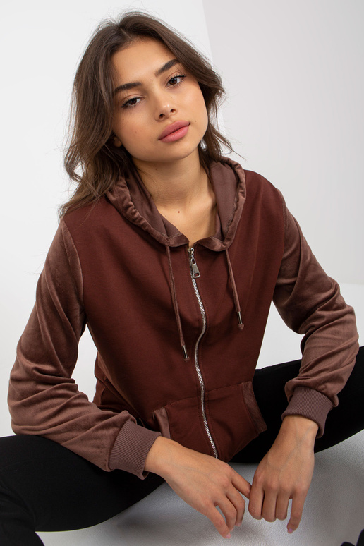 Rudas moteriškas megztinis su...