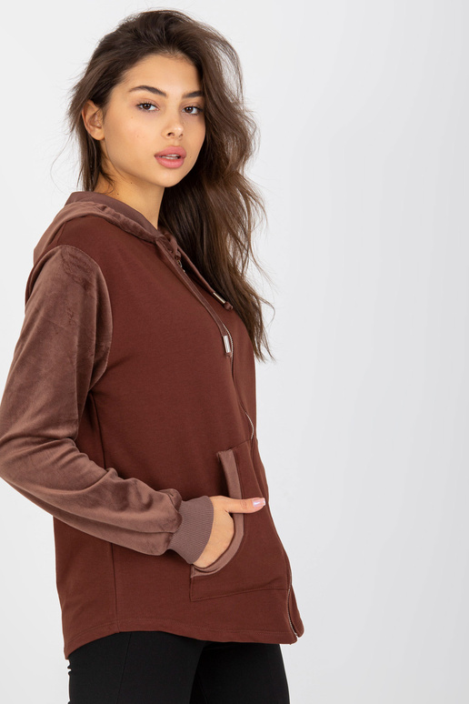 Rudas moteriškas megztinis su...