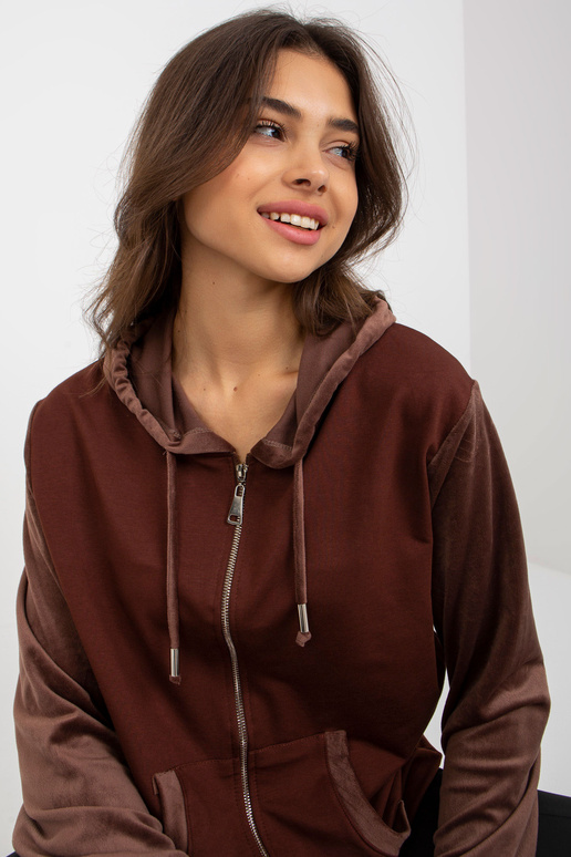 Rudas moteriškas megztinis su...