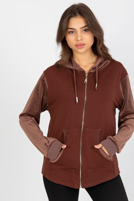 Rudas moteriškas megztinis su...