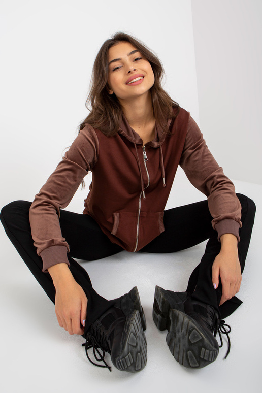 Rudas moteriškas megztinis su...