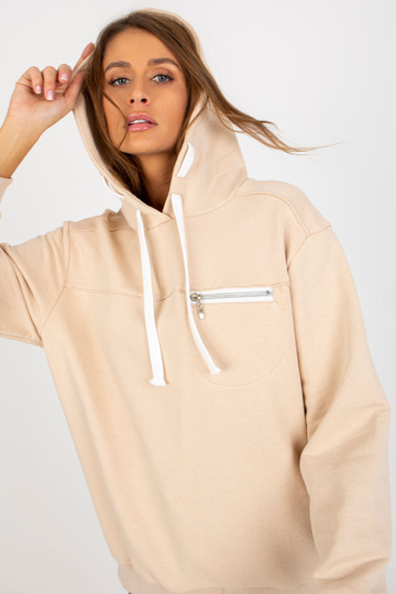 Hellbeiges megztinis su...