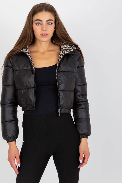 Juoda dvipusė trumpa dygsniuota...