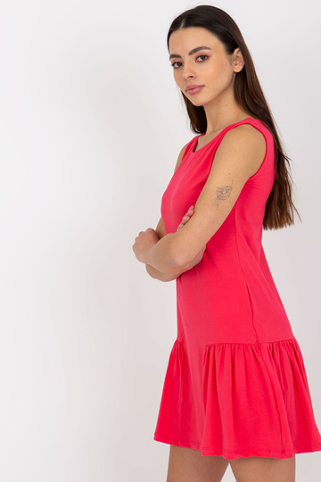 Koralinė mini suknelė su... 2