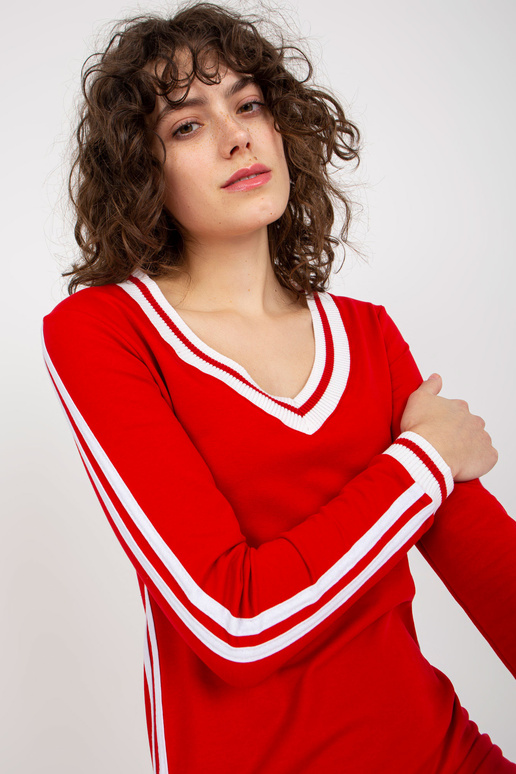 Raudona midi treningo suknelė su... Raudona midi treningo suknelė su...