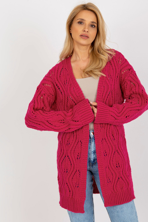 Kardigan-BA-SW-3021.00P-fuksjowy Kardigan-BA-SW-3021.00P-fuksjowy