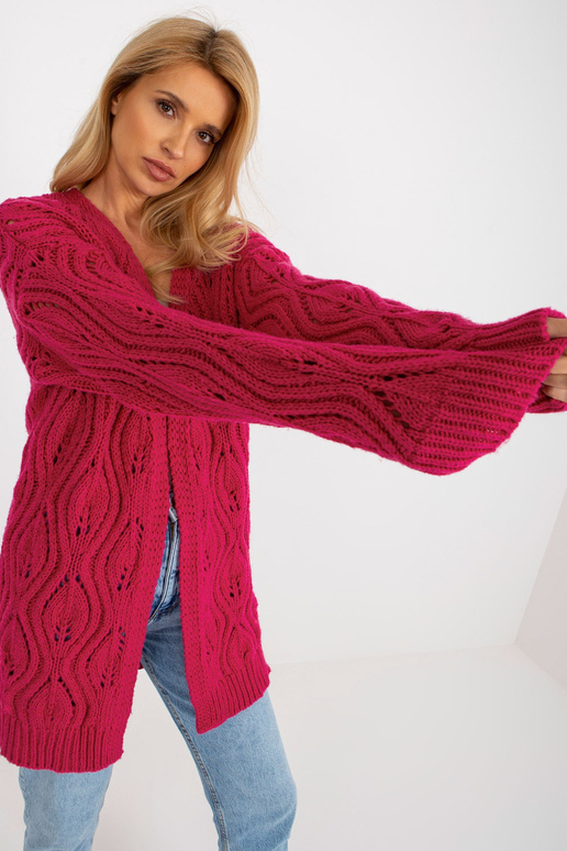 Kardigan-BA-SW-3021.00P-fuksjowy Kardigan-BA-SW-3021.00P-fuksjowy