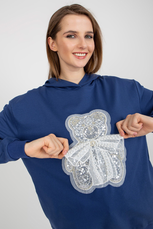 Tamsiai mėlynas moteriškas džemperis... Tamsiai mėlynas moteriškas džemperis...