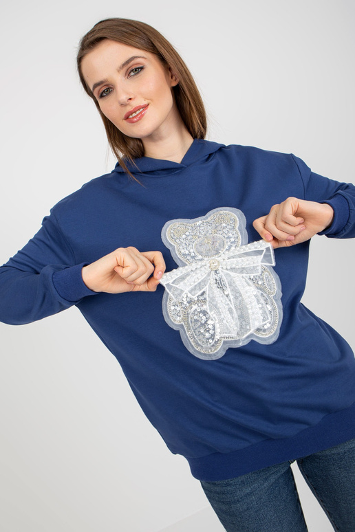 Tamsiai mėlynas moteriškas džemperis... Tamsiai mėlynas moteriškas džemperis...