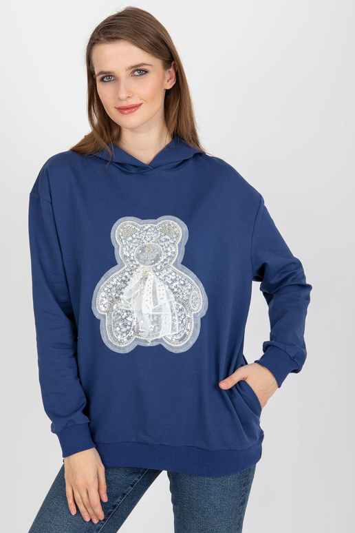 Tamsiai mėlynas moteriškas džemperis... Tamsiai mėlynas moteriškas džemperis...