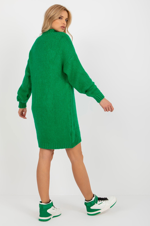 Žalia negabaritinė megzta suknelė su...