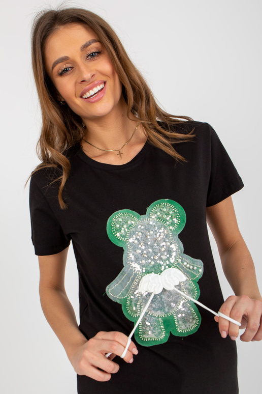 Juodos ir žalios spalvos medvilniniai...