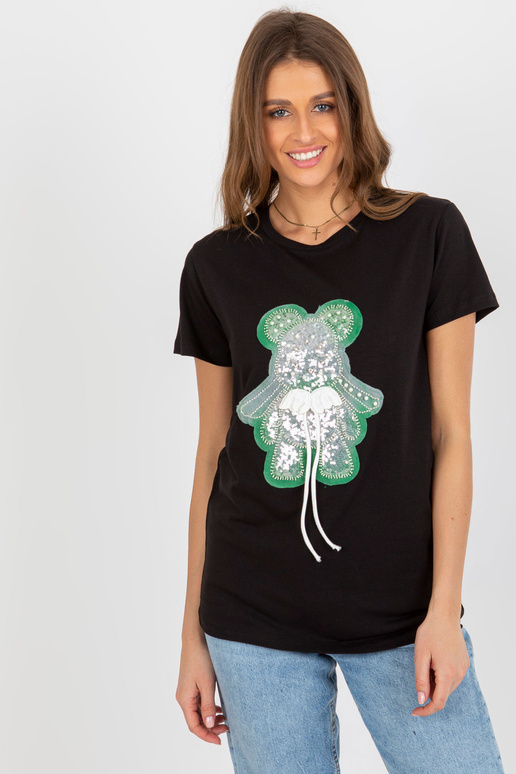 Juodos ir žalios spalvos medvilniniai...