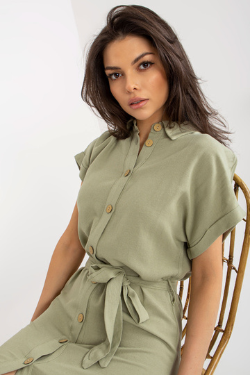 Šviesiai žalia suknelė su... 2