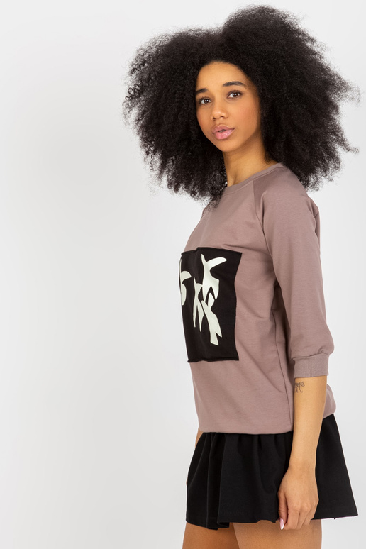 Rudos spalvos moteriškų megztinių...