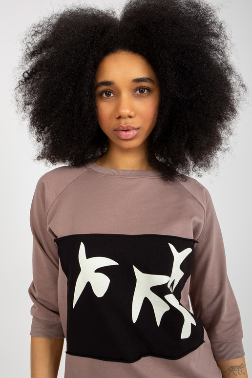 Rudos spalvos moteriškų megztinių...